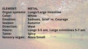 List of Autumn Elements